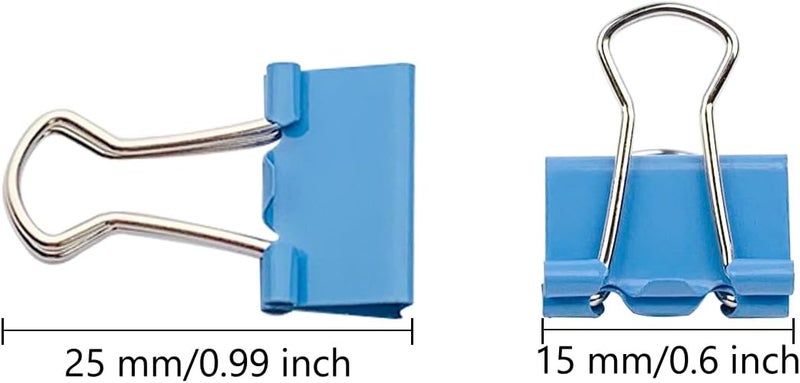 Ykimok 240-Pack Mini Binder Clips in 4 Colors (Blue, Yellow, Red, Green), 15mm/0.6-Inch Small Paper Clips for Home, School, Office and Business - Image 3